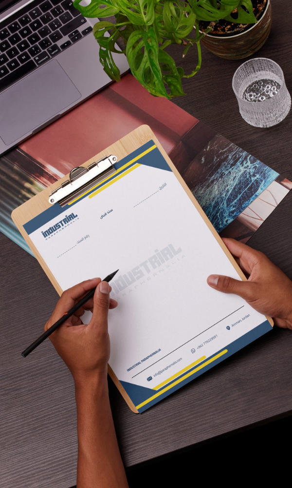 colorful and Powerful letter head for AI Company designed by rola khader
