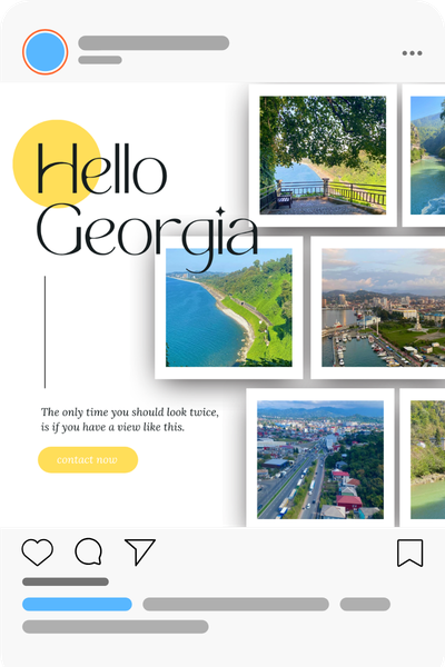 44Post Travel, Tourism, and Car Rental Agency social media post template design by rola khader