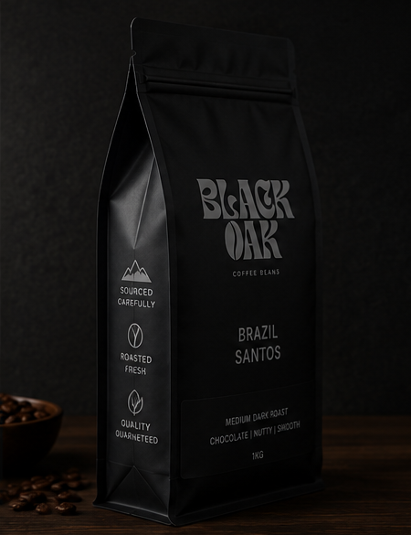 Black Oak Brazilian Coffee Packaging
