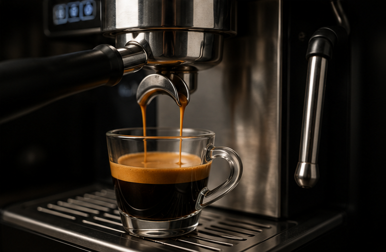 Premium Black Oak Espresso shot