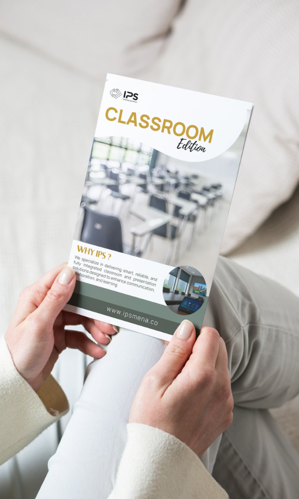 IPS IPS bifold brochure for classroom technologies edition design by rola Khader