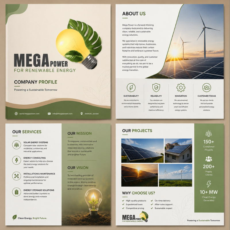 Company Profile Design service