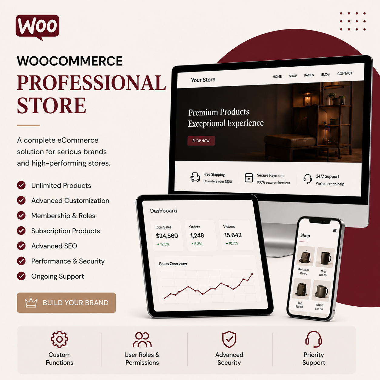 WooCommerce Store Design (Professional Package)