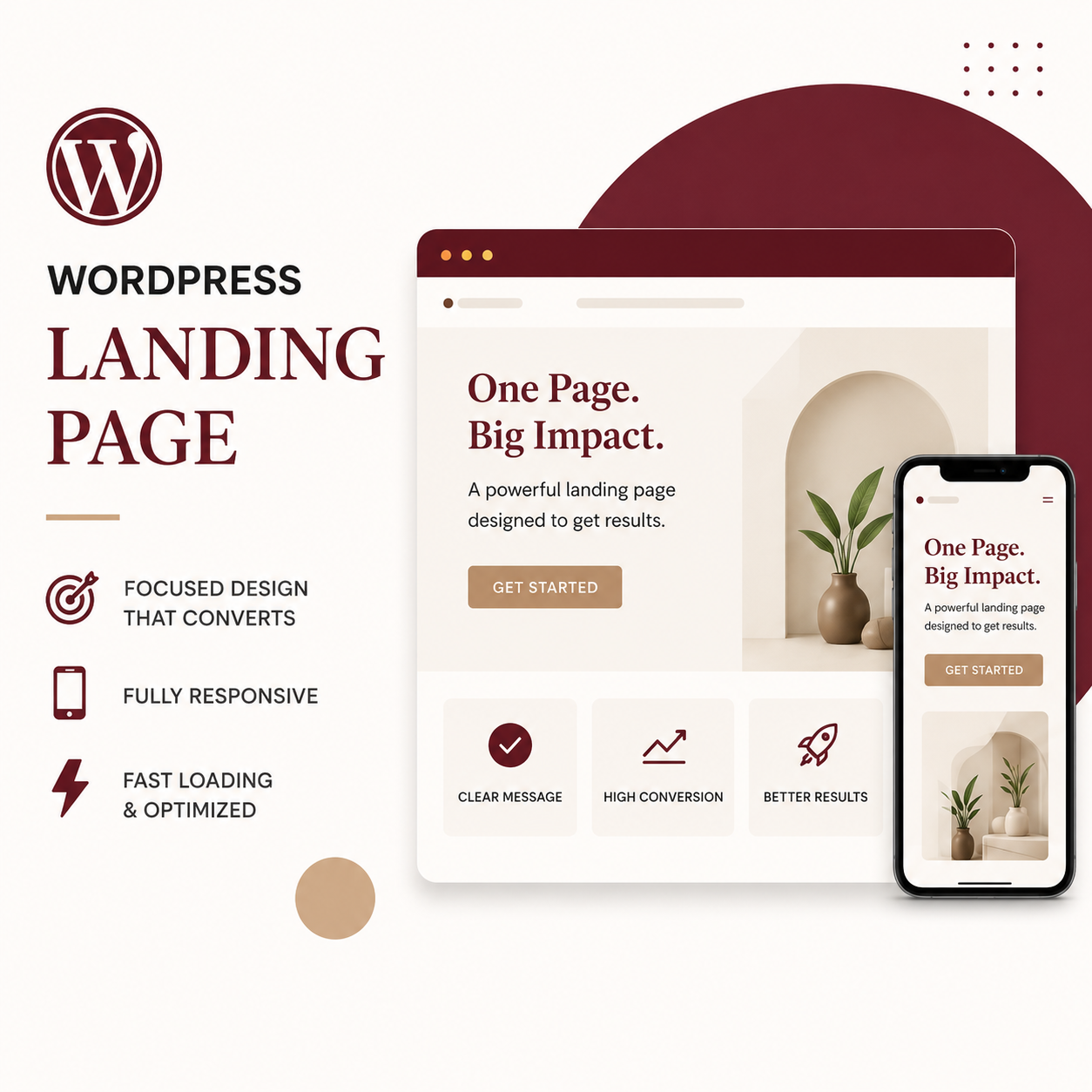 WordPress Landing Page Design